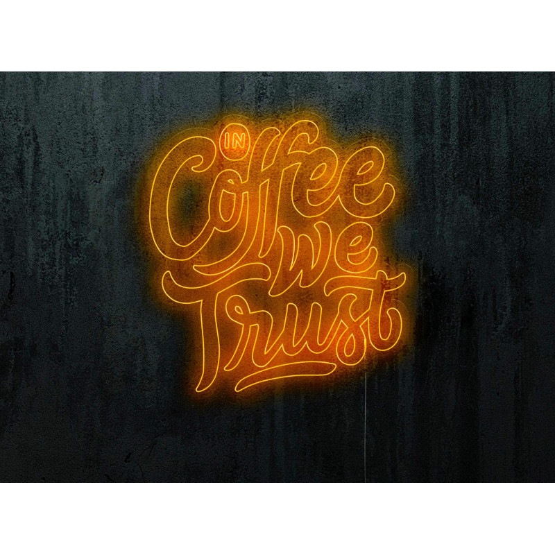 Carteles de Neón Led - Luces de neón "Good vibes and good coffee"
